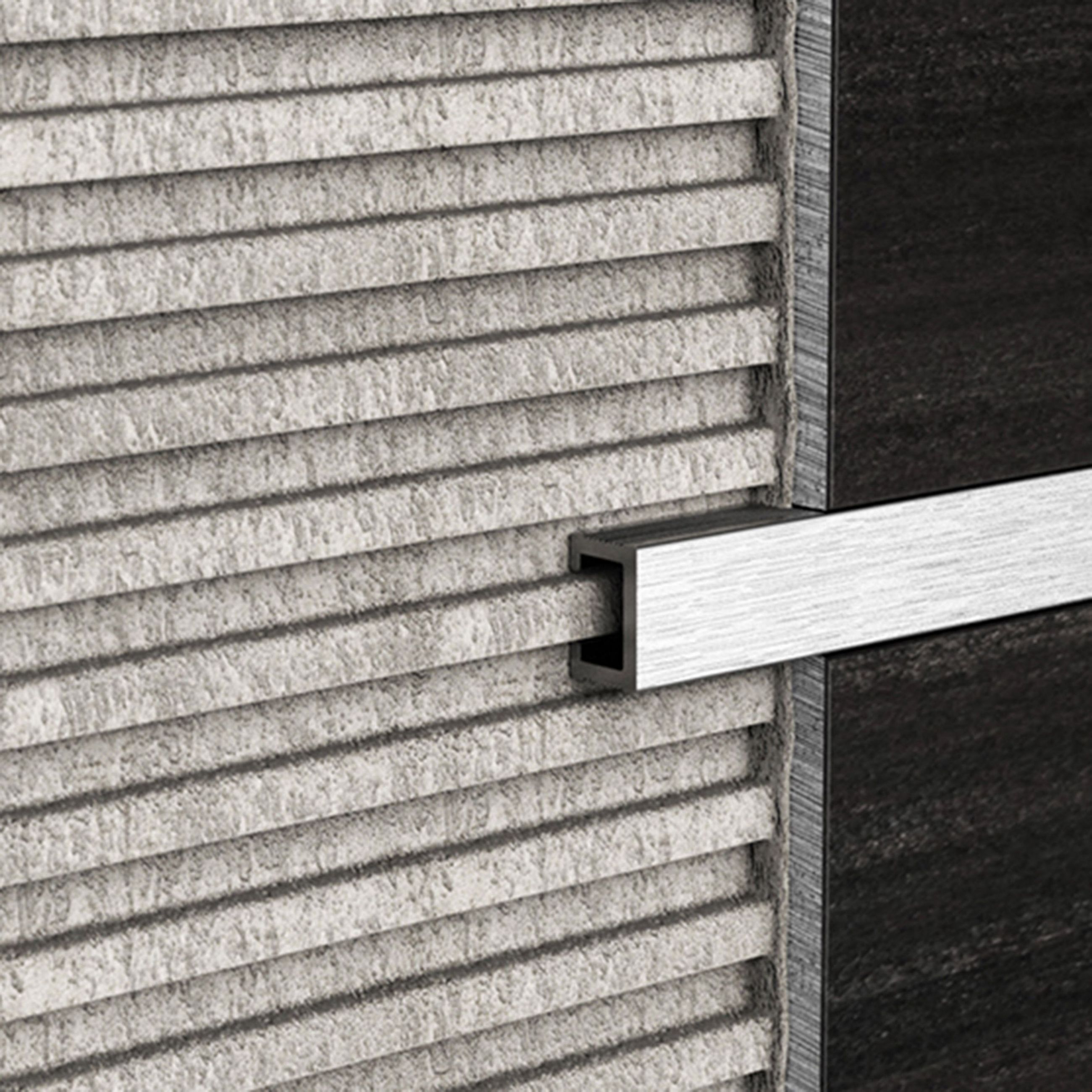 Diaplas Decorative Listello | Brushed Satin Anodized 222B | 15 mm